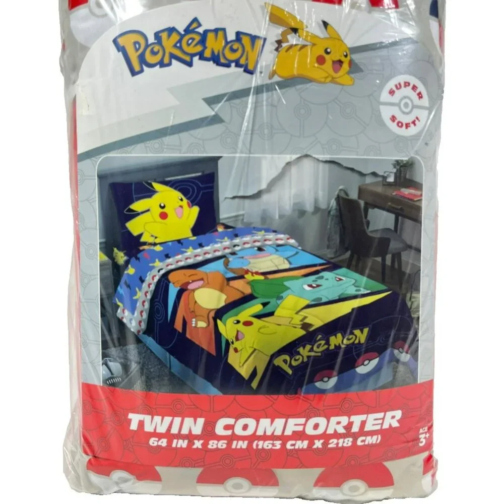 Pokemon Groove Reversible Microfiber Twin Comforter 64
